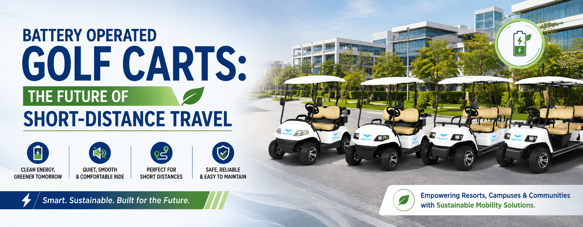Battery Operated Golf Carts: The Future of Short-Distance Travel  