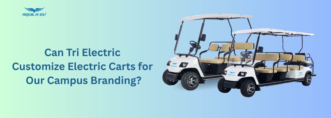 Can Tri Electric Customize Electric Carts for Our Campus Branding?